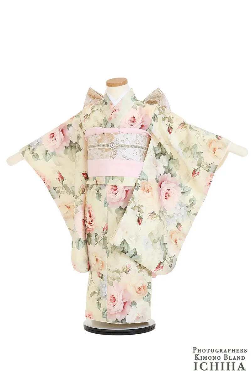 ３歳帯・レース被布・つけ襟・3歳七五三着物レンタル